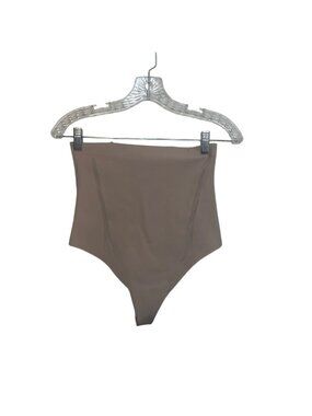 Maidenform High Waist Shaping Thong Womens Large 6 Nude New WOT